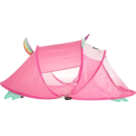 Kids Figural Unicorn Pop Up Play Tent with Carry Case, Pink