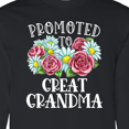thumbnail image 4 of Inktastic Promoted to Great Grandma with Flowers Long Sleeve T-Shirt, 4 of 5