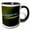 Black/White, variant on 3drose, Oregon, Fern Ridge Wildlife Area, Tule Bluet Insect - Us38 Rbr0099 - Rick A. Brown, 11oz Two-tone Yellow Mug