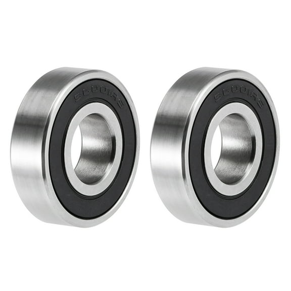 S6001-2RS Deep Groove Ball Bearings 12mm x 28mm x 8mm Double Sealed Stainless Steel 440C 2pcs