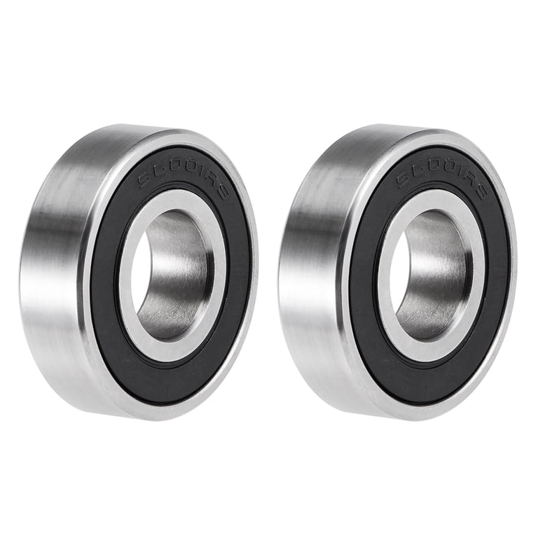S6001-2RS Deep Groove Ball Bearings 12mm x 28mm x 8mm Double Sealed  Stainless Steel 440C 2pcs - Walmart.com