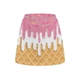 thumbnail image 2 of Uorisango Ice Cream Women's Active Performance Skort Soft Polyester Spandex Fabric Tennis Golf Skirts for Women with Shorts with Pockets Breathable Stretchy Casual Daily Wear, 2 of 7