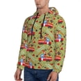 thumbnail image 2 of Hoodies for Men - Cartoon Fire Truck Long Sleeve Comfrt Men'S Fashion Hoodies & Sweatshirts, Sweatshirts for Men Hoodies Pullover Clothing Clothes with Pouch, 2 of 7