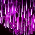 thumbnail image 3 of Juego de 1/2/3/4 luces LED de lluvia de meteoritos, guirnalda de luces navideñas, nieve que cae, carámbanos, iluminación en cascada para el hogar y la boda, 3 of 5