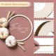 thumbnail image 4 of Anillos de Madera Sin Terminar de 3 Pulgadas Uxcell, 30Pcs, 4 of 6