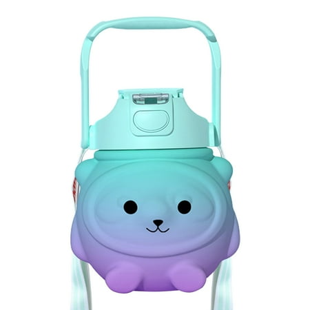 

Huam Drink Cup Water-drinking Two-Color Gradient Great Double Drinking Design Sports Water Bottle