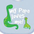 thumbnail image 4 of Inktastic My Papa Loves Me Dinosaur Boys Baby Bib, 4 of 4