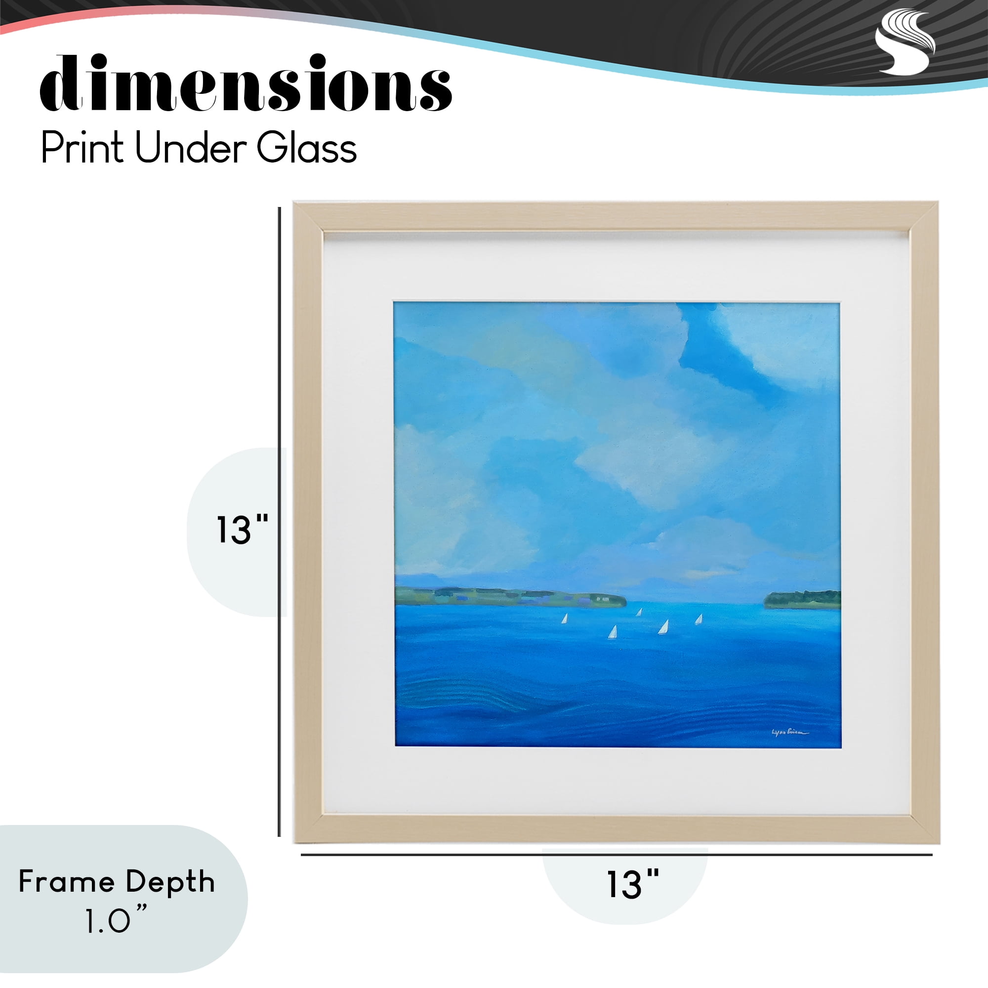 Stupell Industries A Perfect Day Seascape Birch Framed Print Under Glass, design by Lynn Ericson Fine Art
