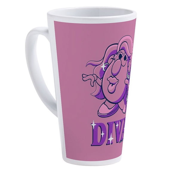 CafePress - Mrs. Potato Head Diva - 17 Oz White Ceramic Latte Mug
