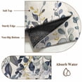 thumbnail image 6 of Blue Grey Eucalyptus Round Area Rug 5Ft Washable Circle Rugs for Living Room Bedroom, Farmhouse Weeping Leaves on Linen Non-Slip Carpet Floor Mats Indoor Outdoor Carpet Runner Aesthetic Home Decor, 6 of 8