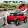 thumbnail image 5 of Eastvita 12V Licensed RAM Electric Pickup Truck for Kids, Dual Motor, Remote, LED, Music, Storage, 5 of 7