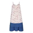thumbnail image 4 of Puntoco Vestidos Mujer Verano Mujer Verano Estampado Floral Vestido Largo Sin Mangas Correa Cuello Redondo Plisado Vestido Suelto, 4 of 5