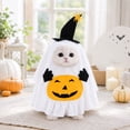 thumbnail image 6 of Gqtwoy Dog Halloween Apparel Funny Ghost Pumpkin Pet Outfit, Creepy Crawler Decor, Witch Hat Dress-up Cape, Halloween Costume for Small Medium Dogs, Pet Holiday Outfit, Furry Friend Party Wear, 6 of 6