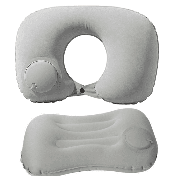 2 PCS Camping Pillow With Lumbar Support Inflatable Travel Pillow For Sleeping  Lightweight