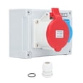 thumbnail image 2 of Enchufe De Pared TICFOX CEE IP44 Resistente Al Agua CA 250V 16A Estilo Europeo Y Enchufe Combinado CEE De 5 Pines 32A CA 220-380V 240-415V, 2 of 8