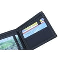 thumbnail image 5 of Blue Jean Style Wallet Zipper and Leather Patch on Top Men Woman Billfold A-BB-4, 5 of 9