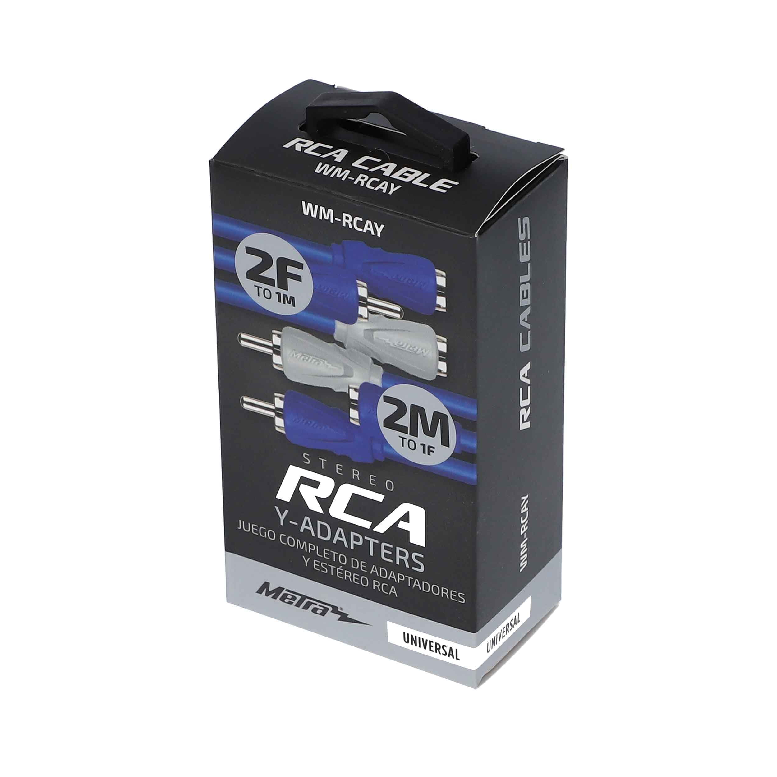 Metra WM-RCAY Dual Twist RCA Y-Adapter Set New