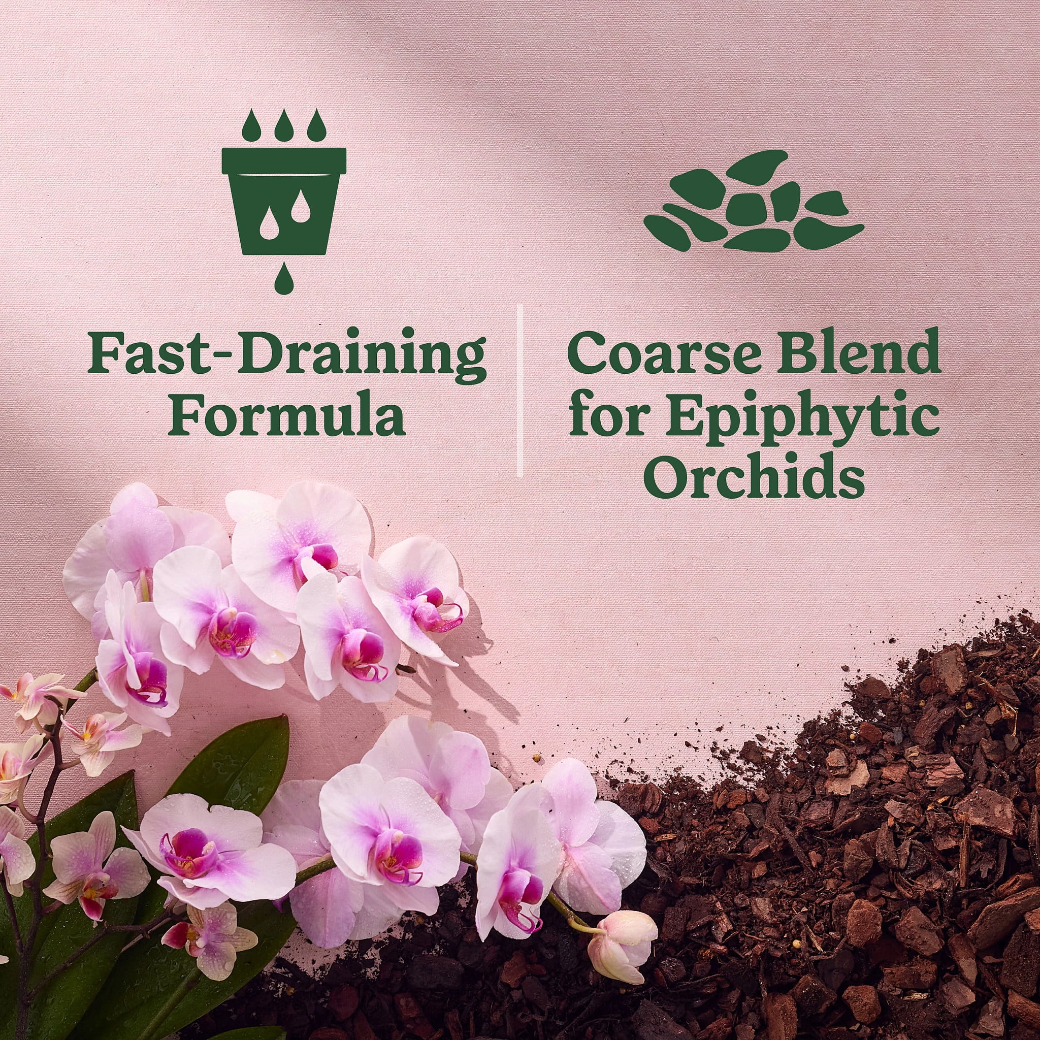 Miracle-Gro Indoor Potting Mix for Orchids, Coarse blend for Epiphytic Orchids, 8 qt.