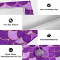 thumbnail image 6 of Purple Fish Scale Outdoor Rug for Patio/Deck/Porch, Non-Slip Large Area Rug 5 x 8 Ft, Modern Geometric Ombre Abstract Moroccan Indoor Outdoor Rugs Washable Area Rugs, Camping Rug Carpet Runner, 6 of 8