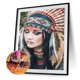 thumbnail image 1 of Cuadros Decorativos 5D DIY Diamond Painting Kits Full Square Drill Indian Girl Imagen de mosaico Sywqhk Nuevos Originales, 1 of 1
