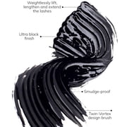 Farmasi Infinilash Mascara, Ultra Black Finish, Weightless Length, Twin-Vortex Design Brush 0.33 fl oz.
