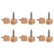 thumbnail image 1 of 6 Pares TPU Alto Tacón Puntas Zapatos Reemplazo Tapa para Mujeres Alto Tacón Zapatos 3mm Pasador, 10x9mm U Forma Tacón Reparación Tapas, Beige, 1 of 5
