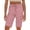 Pink, variant on Horkkom Hiking Shorts Women Elastic Waist Drawstring Cargo Shorts Summer Casual Bermuda Shorts with Pockets XL