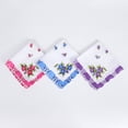 thumbnail image 2 of Langgg Cotton Gauze Muslin Square Lovely Flower Pattern Handkerchief Towel, 2 of 9