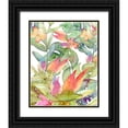 thumbnail image 1 of Robinson, Tamara 26x32 Black Ornate Wood Framed with Double Matting Museum Art Print Titled - Tropical Watercolor, 1 of 4