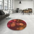 thumbnail image 4 of Ahgly Company Machine Washable Indoor Rectangle Transitional Grapefruit Red Area Rugs, 5' x 8', 4 of 7