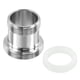 thumbnail image 1 of Adaptador de grifo de rosca macho Uxcell, conector de aireador cromado para manguera de filtro, M22 x M18, paquete de 2, 1 of 4