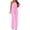 Pink, variant on Npasoilc Slant Shoulder Sleeveless Jumpsuits for Women Crew Neck Solid Color Casual Pants