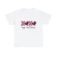 thumbnail image 2 of Hugs And Kisses Unisex Heavy Streetwear Cotton Tee Valentines Day Gift, 2 of 4