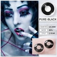 thumbnail image 1 of Lentes De Contacto Ciegos Negros Halloween Para Mascarada, 1 of 4