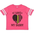 thumbnail image 3 of Inktastic Dispatcher Daddy Gold Line Emergency Boys or Girls Toddler T-Shirt, 3 of 5