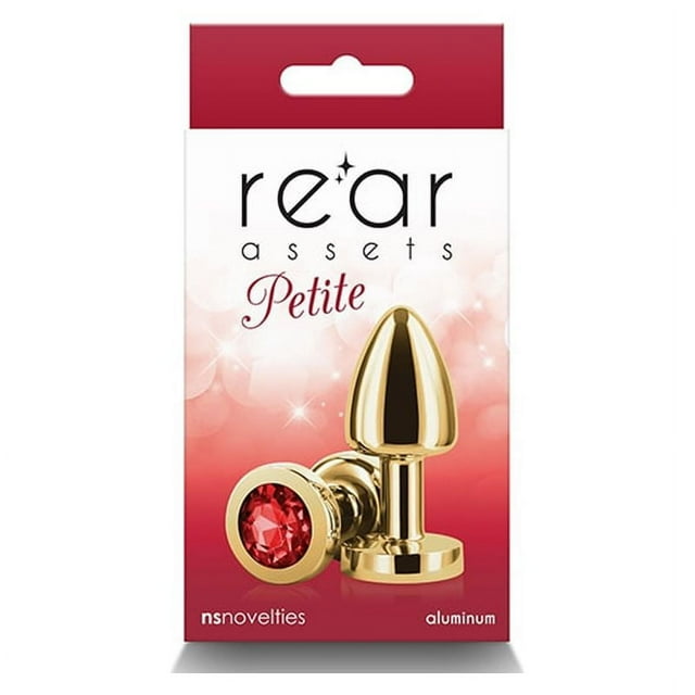 Actif Arrière Petite Prise Anale en Aluminium, Or/rouge