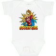 thumbnail image 3 of Inktastic Soccer Girl Superhero Girls Baby Bodysuit, 3 of 5