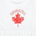 thumbnail image 4 of Inktastic Canada Maple Leaf Girls Baby Dress, 4 of 5