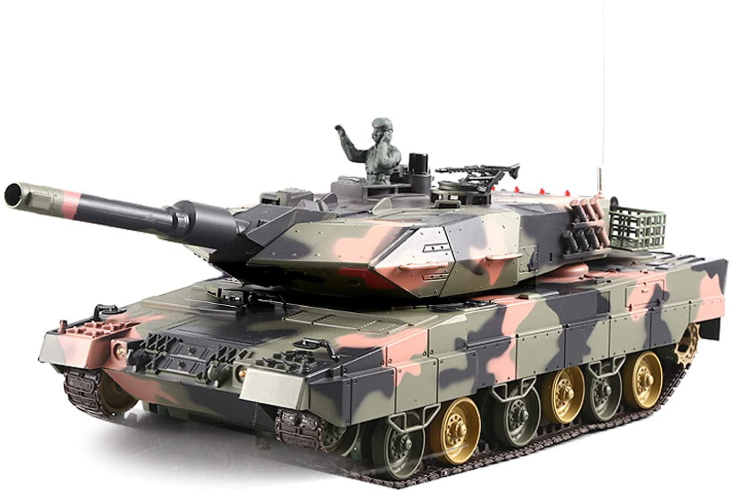 heng long radio remote controlled Leopard 2A6 tank BB shooting 2.4 G 1/16  PRO 