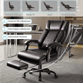 thumbnail image 5 of Waleaf Office Chair with Footrest,90-165°Reclining Ergonomic High Back Computer Desk Chair Lumbar Support for Home Office, 5 of 7