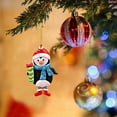 thumbnail image 2 of Adorno para árbol de Navidad Papá Noel de arcilla blanda, muñeco de nieve, pingüino, decoración colgante para árbol de Navidad, 2 of 5