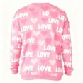 thumbnail image 5 of FAWUUDO Mens Valentines Day Printed Crewneck Sweatshirt Long Sleeve Pullover Casual Graphic Romantic Holiday Gift Cozy Comfortable Pink 2XL, 5 of 9