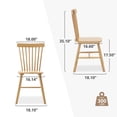 thumbnail image 3 of Dycanpo Dining Chairs Set of 8, Kitchen/Dining Room Wooden Chairs with Mid Century Modern,18'', 3 of 11