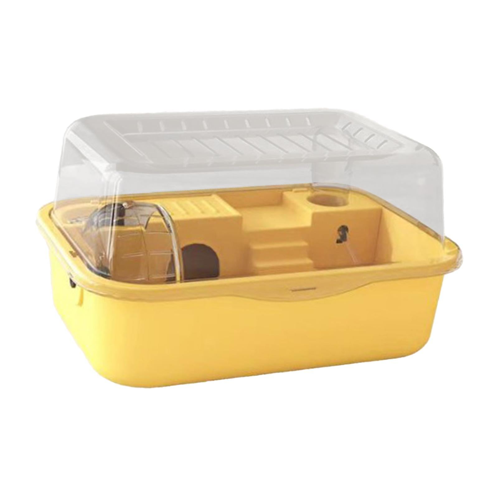 Gazechimp Hamster Cage Creative Portable Exercise Playing House Rats Guinea Pigs Bunny yellow