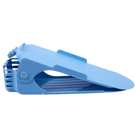 

Benefischl Modern Double Cleaning Storage Shoes Rack Living Room Convenient Shoebox Shoes Organizer Stand Shelf blue