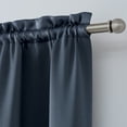 thumbnail image 3 of Mainstays Solid Blackout Curtain Panel Pair, Set of 2, Blue Cove, 30"W x 84"L, 3 of 5