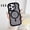 Black, variant on ShellTech for iPhone 14 Pro Magnetic PC+TPU Case, Compatible with MagSafe,Transparent Curly Wave Frame Design Case Soft Edge Cover Cute Clear Matte Shockproof Protective Phone Cover,Gray
