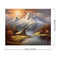 thumbnail image 2 of Kit de pintura por números sobre lienzo, arte al óleo artesanal, decoración de imagen de alta montaña, 50x40cm, 2 of 9