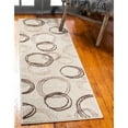 thumbnail image 2 of Unique Loom Autumn Circles Area Rug 2' 6 x 10' Runner Beige/Brown, 2 of 2