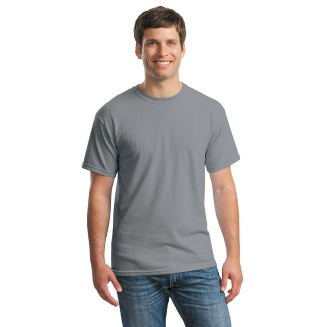 Gildan T-Shirt à Manches Courtes en Coton Épais 100 % Coton pour Hommes - 5000